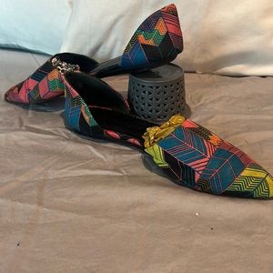JENNI KAYNE MULTI COLOR FLATS - SIZE 9 EU 39
